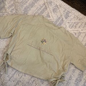 Cropped graphic T with tie sides - Colorado